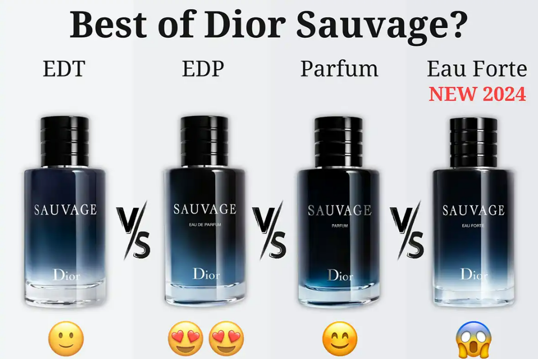 so sánh dior sauvage edt và edp